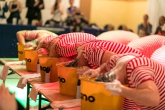 Die Sportler tauchen ab